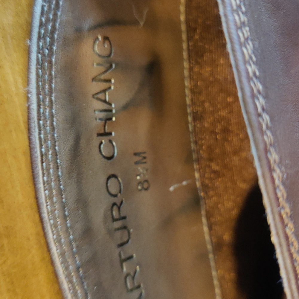 Arturo Chaing Italian Made Elsie Riding Boots Size 8.5 Brown With Box - Picture 10 of 13